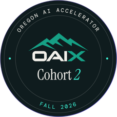 Oregon AI Accelerator Cohort 2, Fall 2026 badge